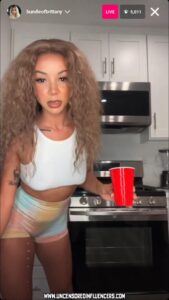 Brittany Renner Ebony Blonde Livestream Influencer