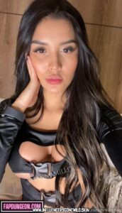 Hanna Miller Actress Big Breasts Sexy Black Hair Influencer