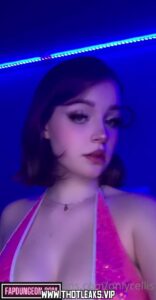 Onlycellis Female Brown Hair Caucasian Thick Blue Eyes